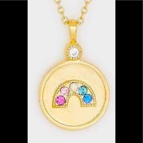 Gorjana Madison🌈 Rainbow🌈 Gold Coin Neckla… - Picture 2 of 5